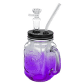 TOPPUFF® | 5.5″ Mason Jar Glass Bong – Surface Plating Colors [JTOP01.1005]