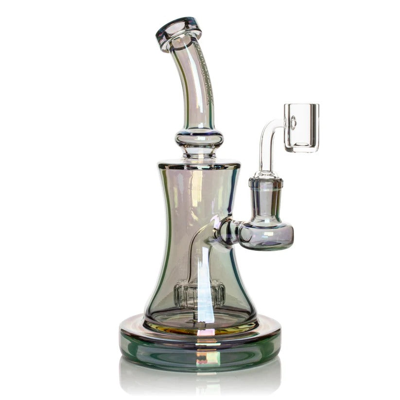 Red Eye Tek | 7.5" Tall Green Metallic Terminator Finish Neo Concentrate Rig