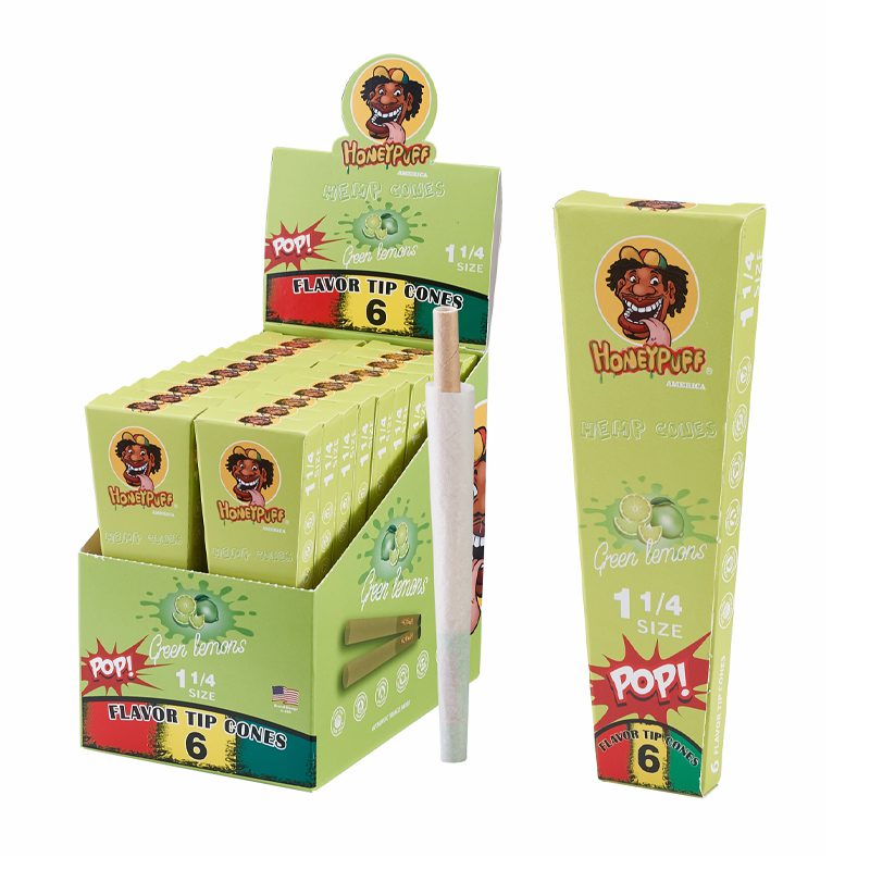 HoneyPuff | Pre-Rolled Flavored Cones – 1 1/4 Size (20 Packs/Display) [P1174]