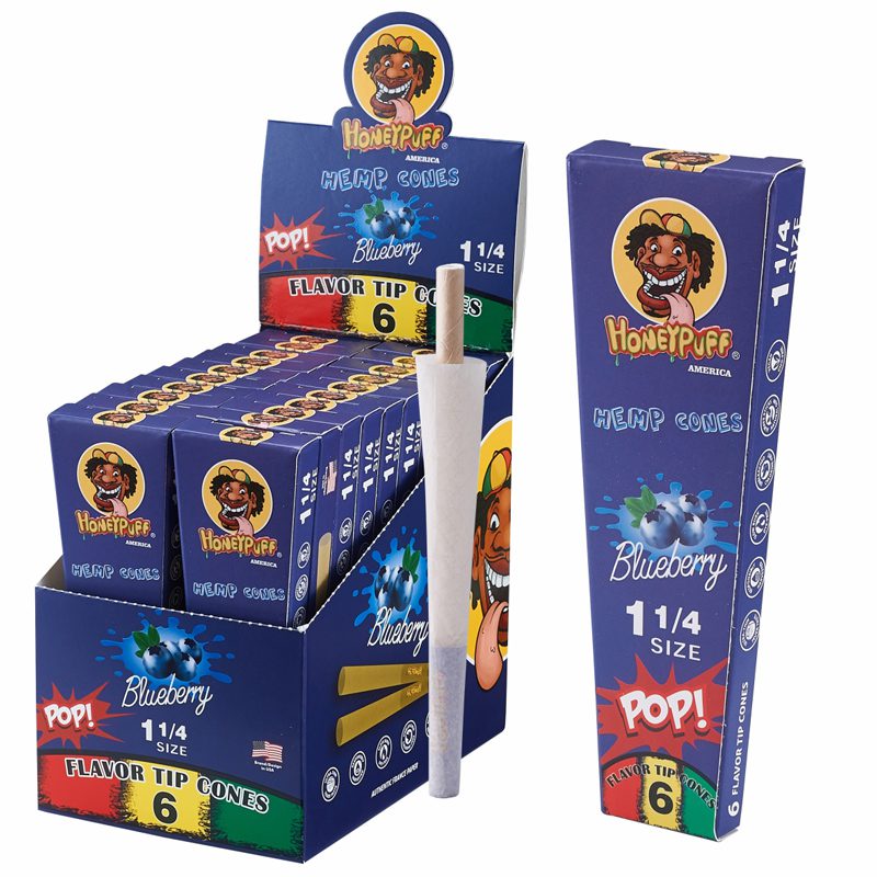 HoneyPuff | Pre-Rolled Flavored Cones – 1 1/4 Size (20 Packs/Display) [P1174]
