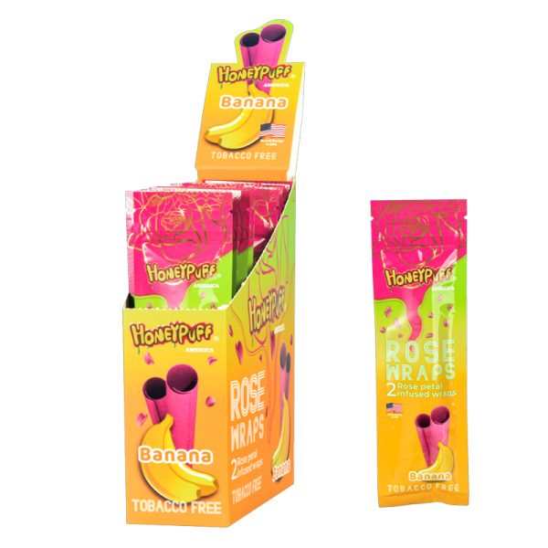 Honey Puff | Organic Flavored Rose Wraps – Box of 15 [P1291]