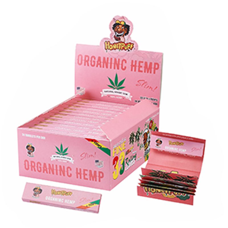 Honey Puff | Rolling Paper – Organic Hemp – Slow Burning [P3470] - 24 packs