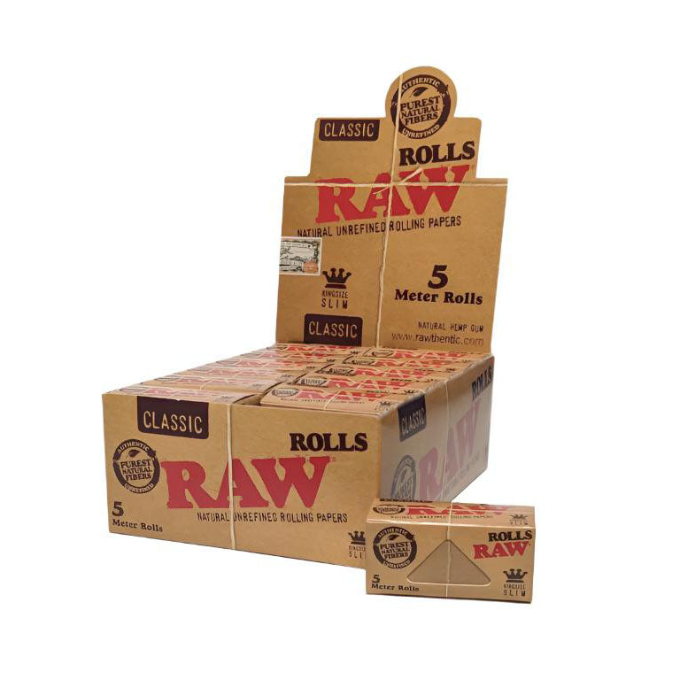 RAW | Classic King Size 5 Meter Rolls - 24 packs