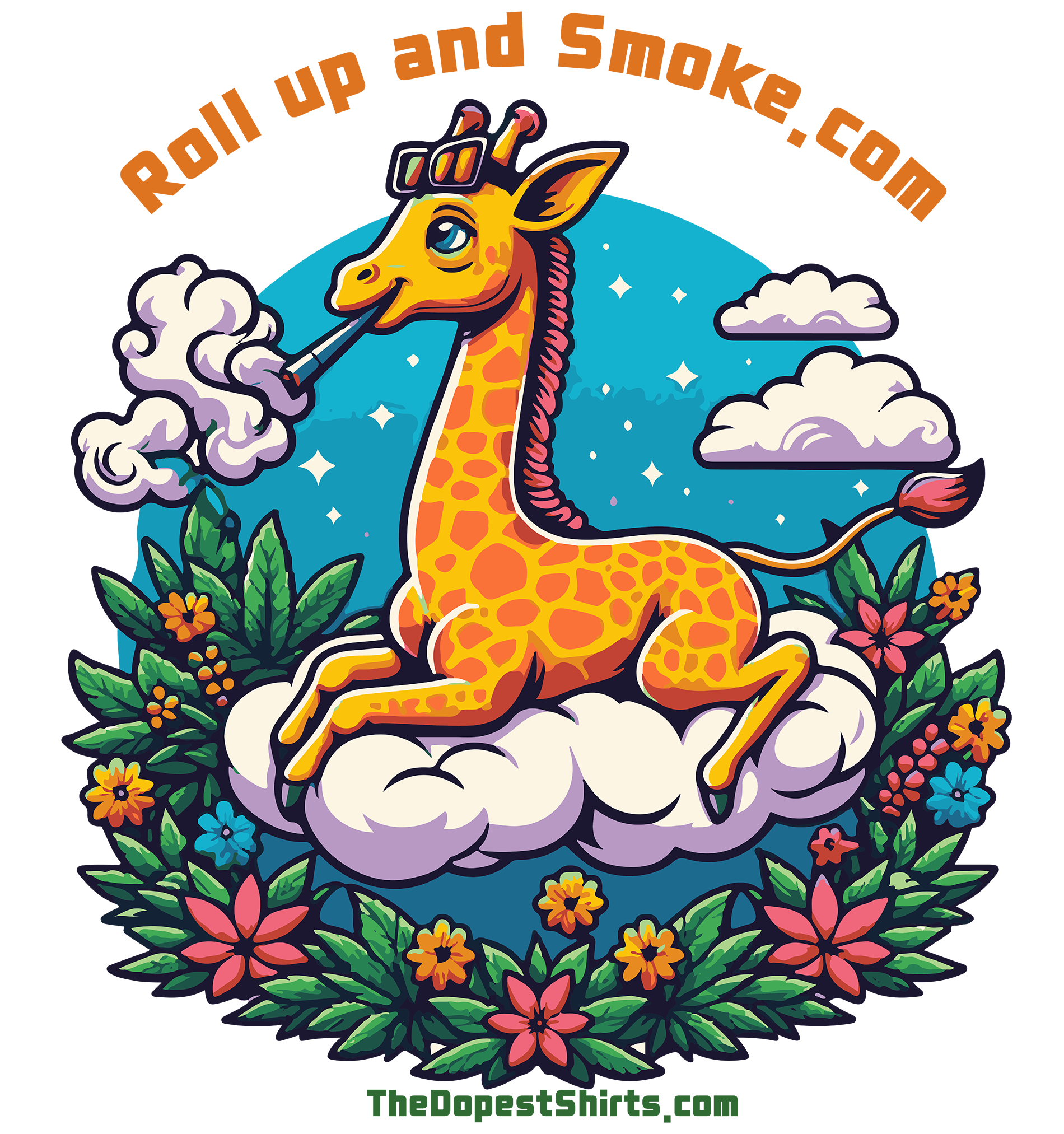 Giraffe Rolling Tray Art Print – Digital Download