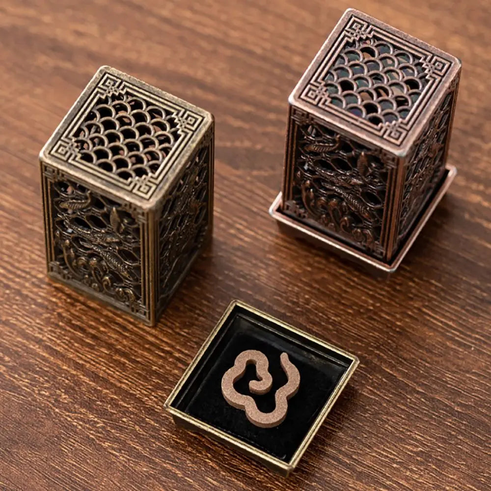 Chinese Style Incense Burner Zinc Alloy Vertical Indoor Aromatherapy Good Symbolism Accessories Incense Burning Gifts