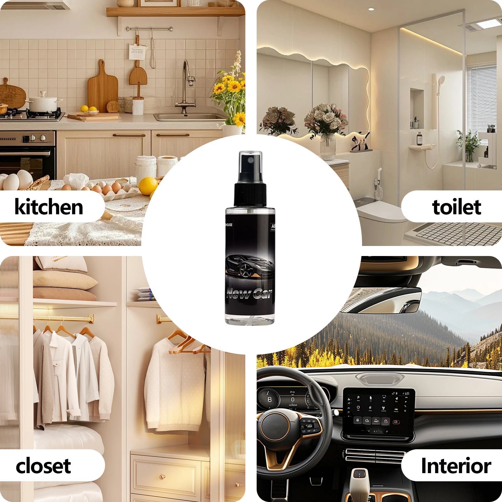 100ml NEW CAR-Scented Hand-Sprayed Air Freshener for Smokers – Car Spray, Home Air Purifying & Deodorizing Fragrance