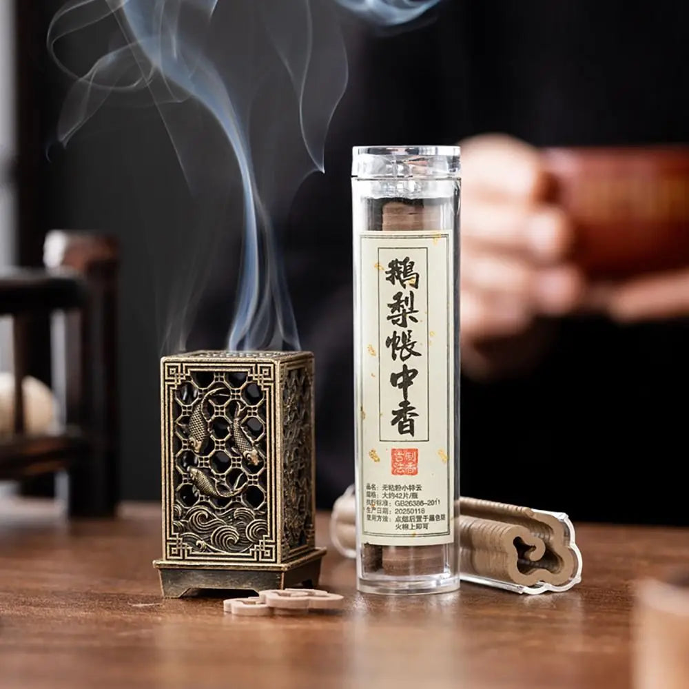 Chinese Style Incense Burner Zinc Alloy Vertical Indoor Aromatherapy Good Symbolism Accessories Incense Burning Gifts