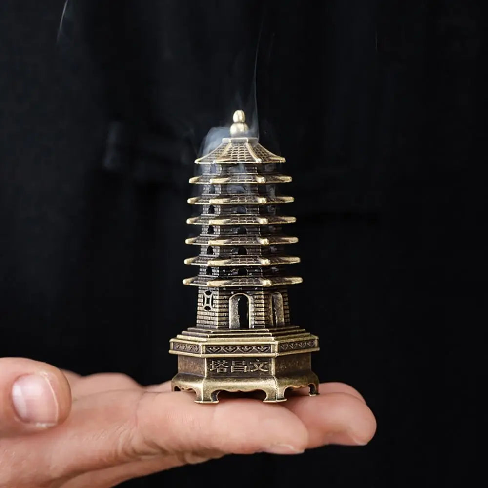 Chinese Style Incense Burner Zinc Alloy Vertical Indoor Aromatherapy Good Symbolism Accessories Incense Burning Gifts