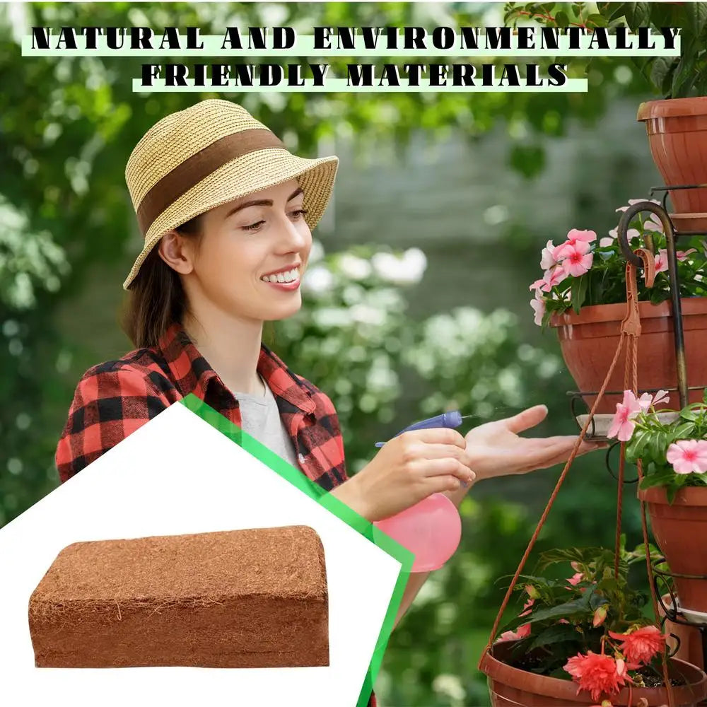 Coco Peat For Plants Coco Soil Coir Brick Substrate Compressed Soil Coco Fiber Husk Potting Mix Substrate Potting Soil For