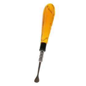 5" Busy Line Glass Handle  Stainless Steel Tool [SMKZ155]
