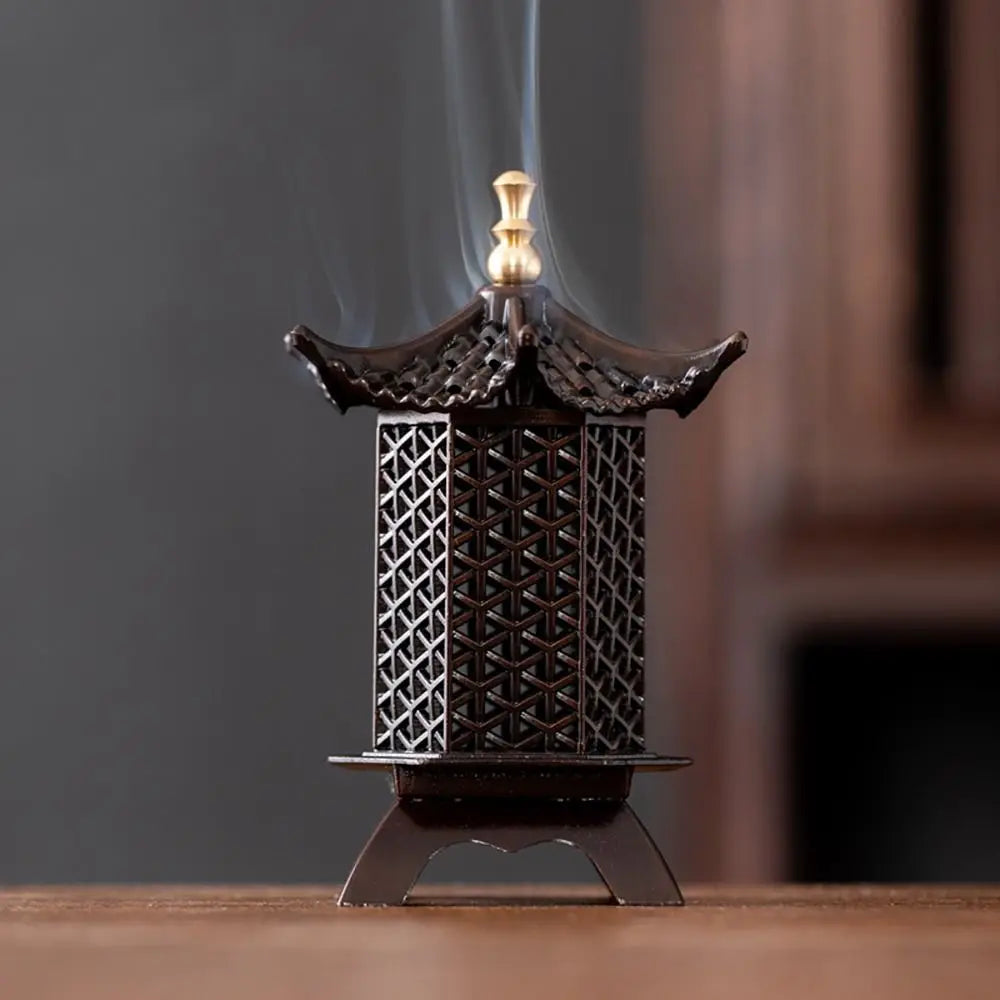 Chinese Style Incense Burner Zinc Alloy Vertical Indoor Aromatherapy Good Symbolism Accessories Incense Burning Gifts