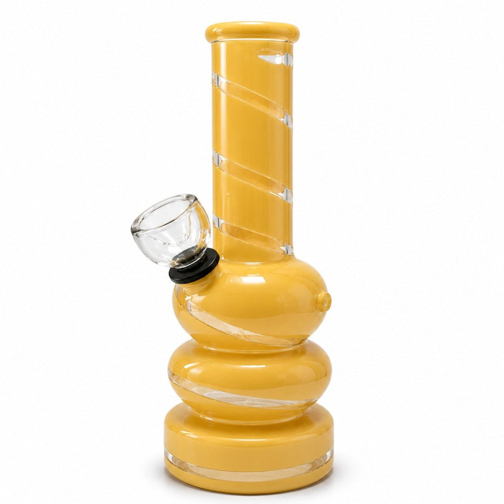 6" Colored Glass Bubble Waterpipe