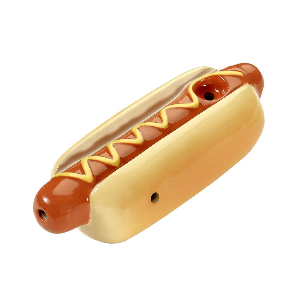 Fashioncraft | Ceramic Hot Dog Pipe – Novelty Smoking Pipe [82540]