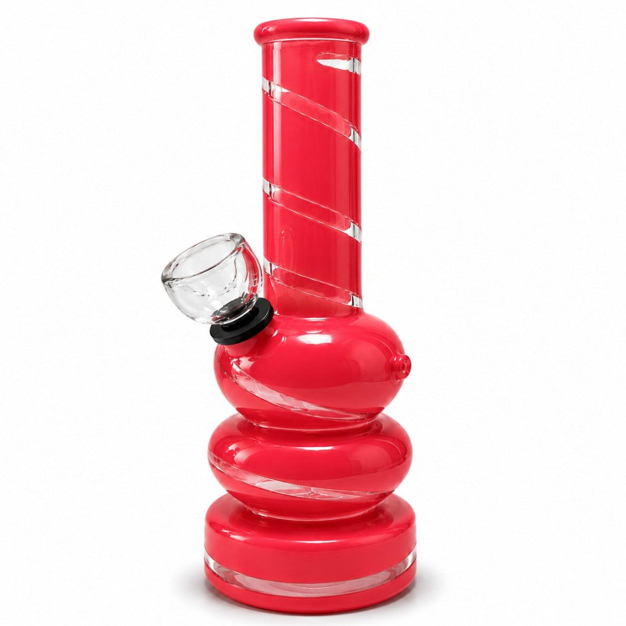 6" Colored Glass Bubble Waterpipe