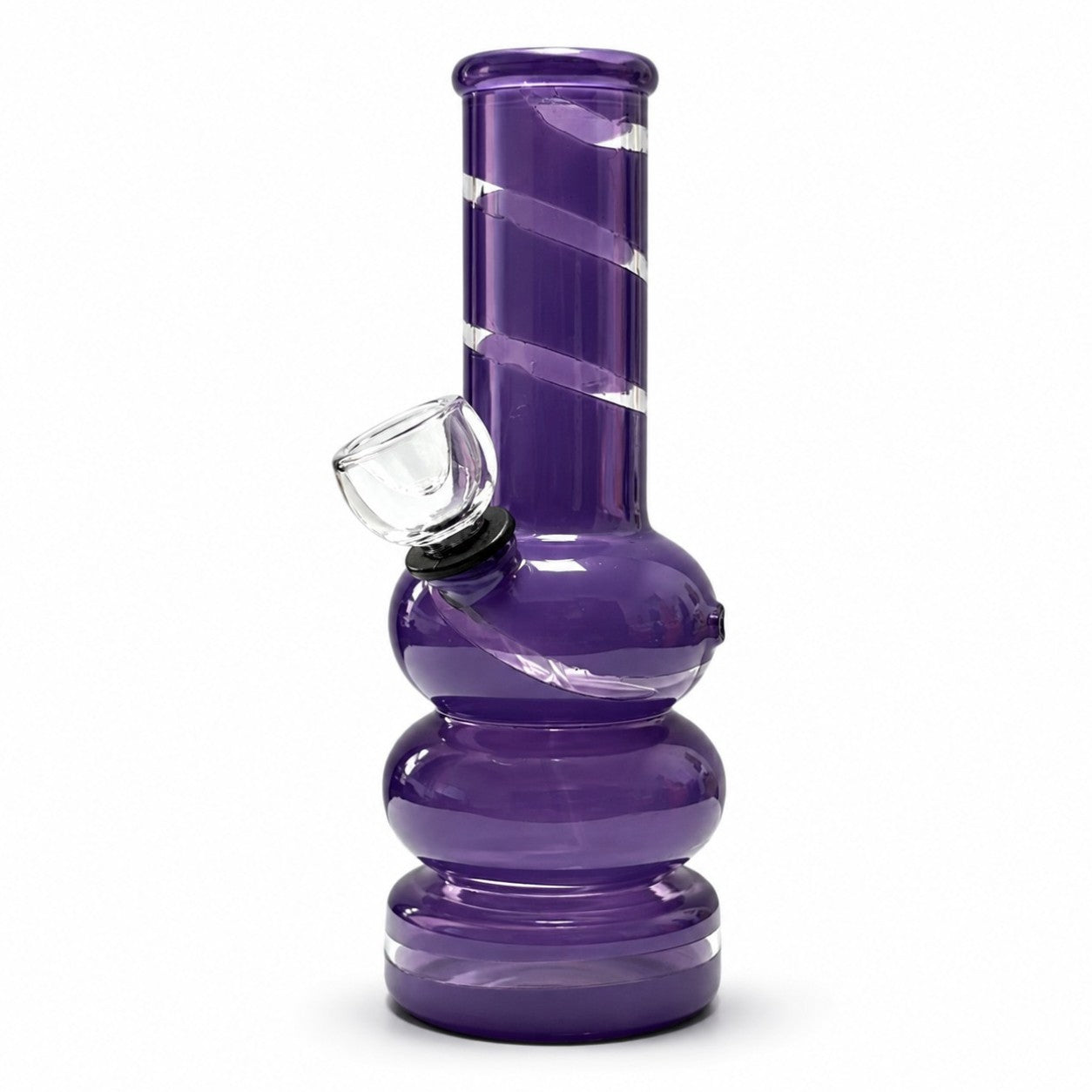 6" Colored Glass Bubble Waterpipe