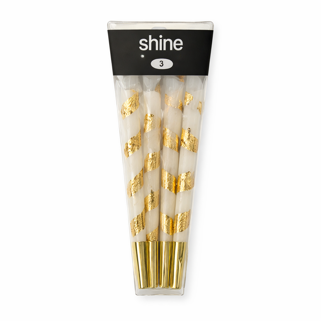 Shine | White 8 King Size Cones - 12 Packs