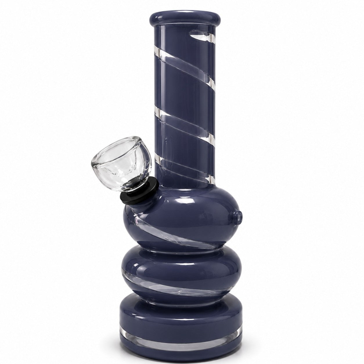 6" Colored Glass Bubble Waterpipe