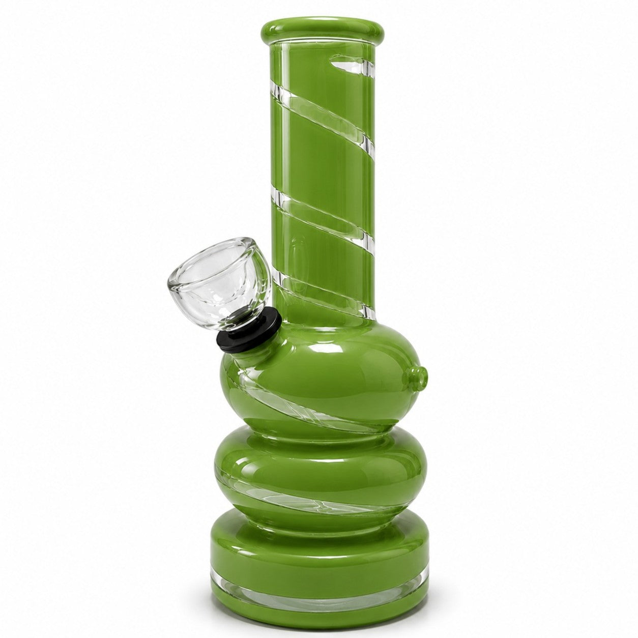 6" Colored Glass Bubble Waterpipe
