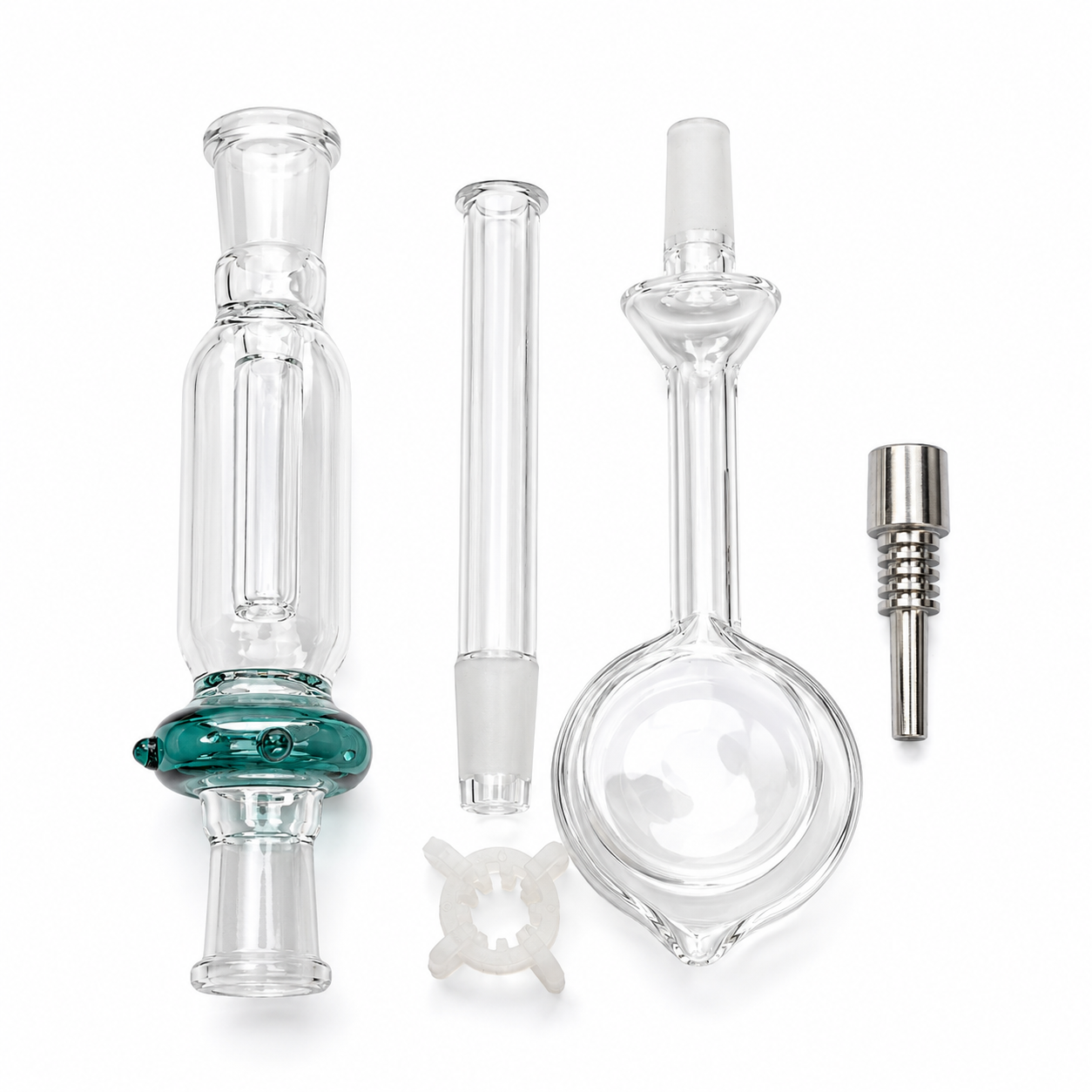 Nectar Collector Kit With Glass And Titanium Nail and Nectar Pipe-Assorted Color
