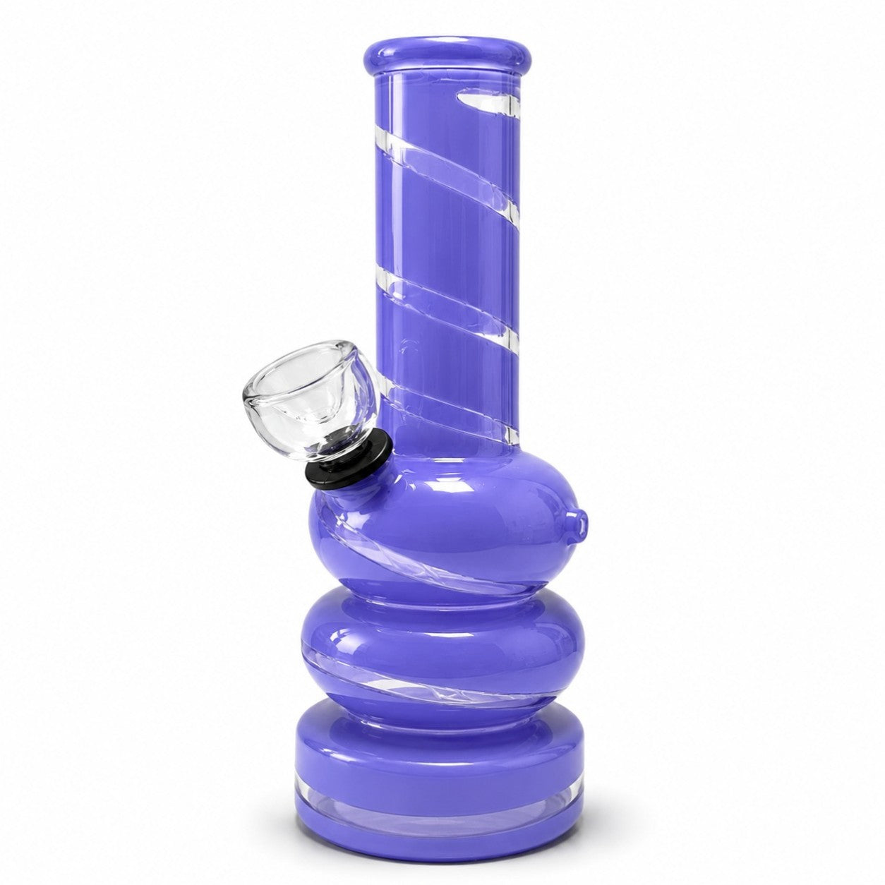 6" Colored Glass Bubble Waterpipe