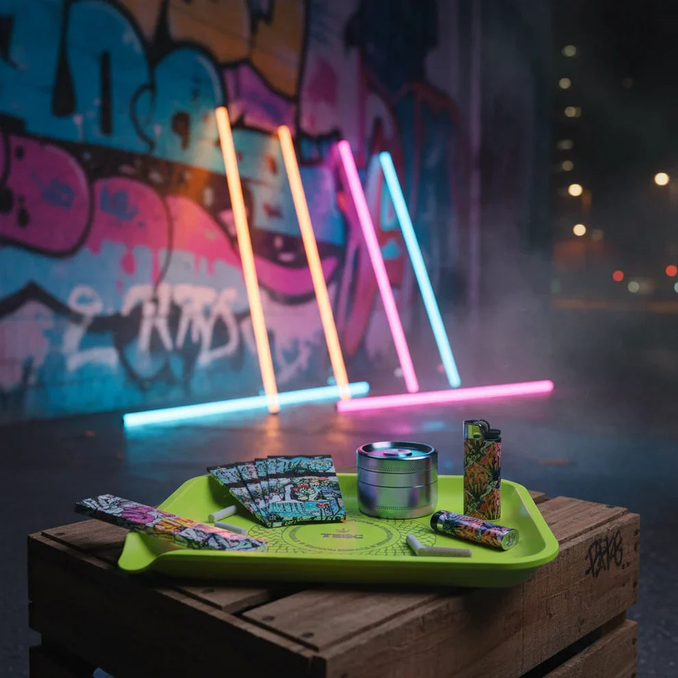 TBBC Acrylic NEON Rolling Tray | Durable | Easy-Clean | Wholesale Bulk