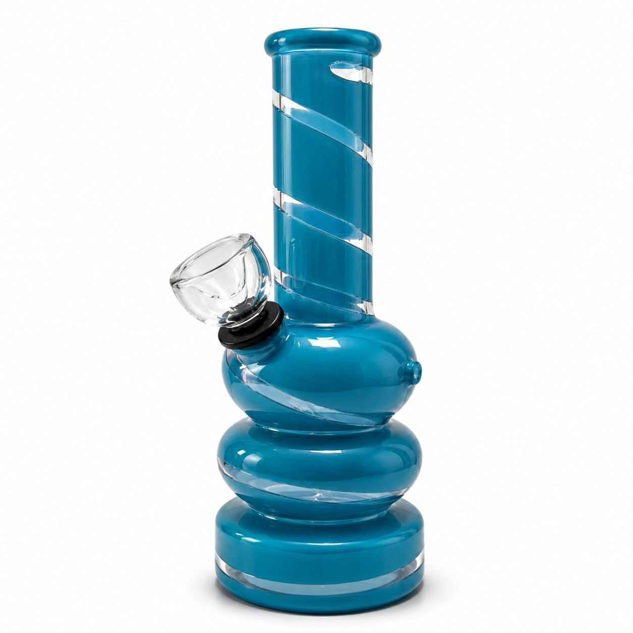 6" Colored Glass Bubble Waterpipe