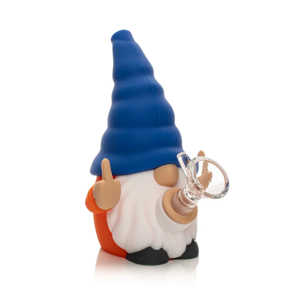 LIT® Silicone | 6" No Fux Gnome Water Pipe [TS217BOR]